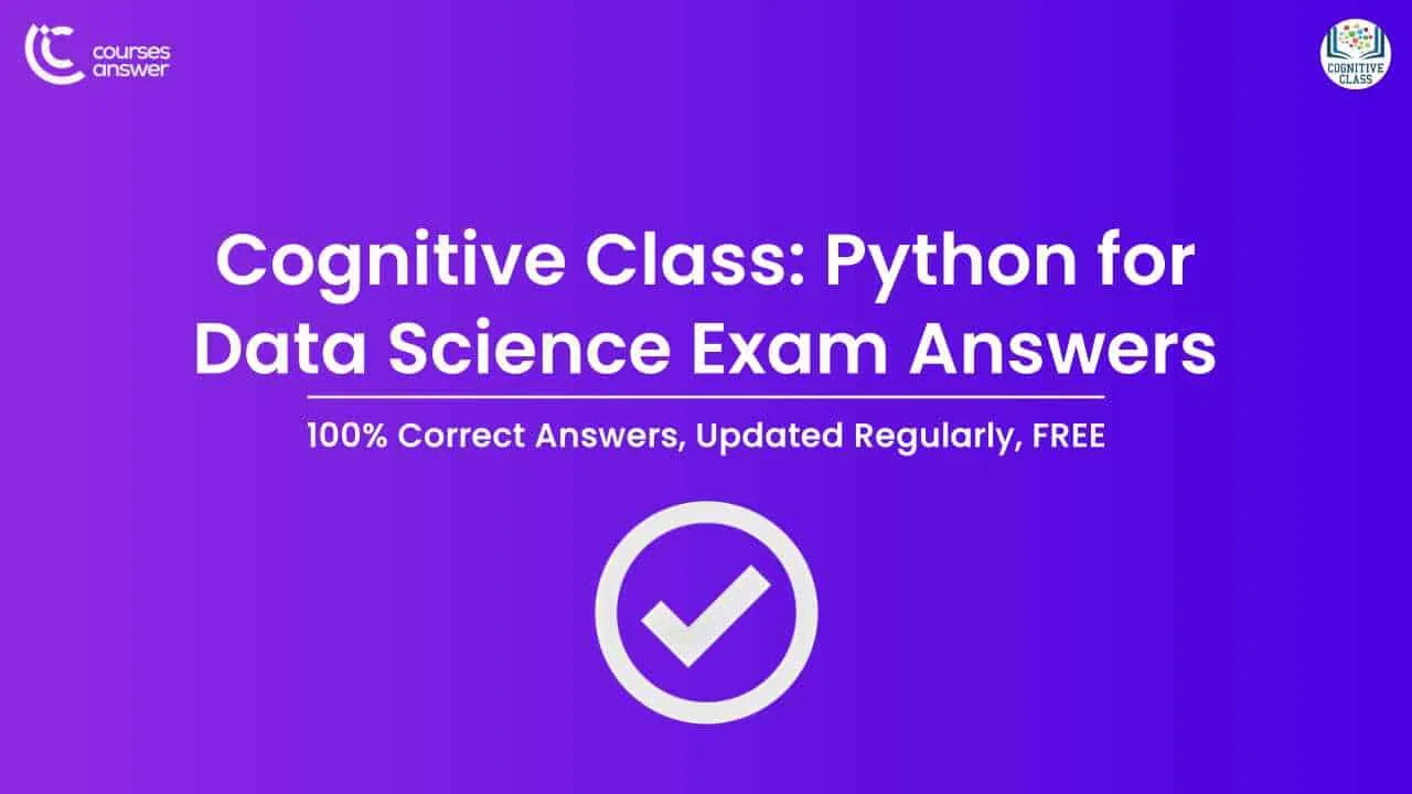 Cognitive Class: Python for Data Science Exam Answers