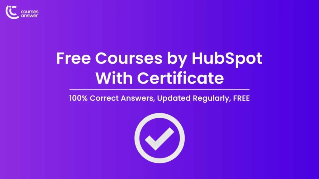 Free Courses by HubSpot With Certificate